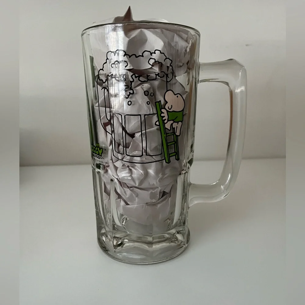 Vintage 1981 Ziggy Glass Large Marathon Mug